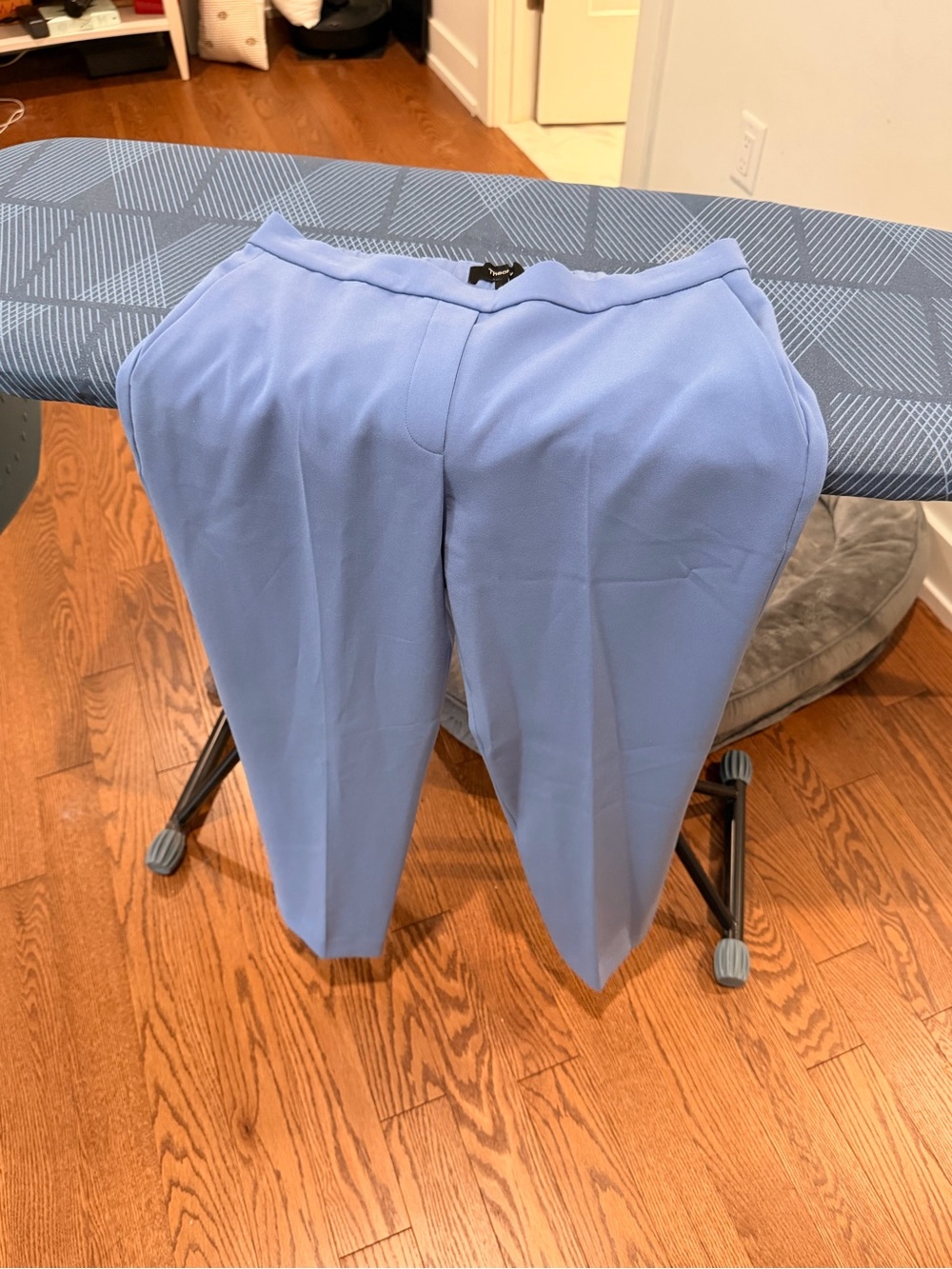 Theory Light Blue Womens Treeca Dress Pants - Picture 4 of 7